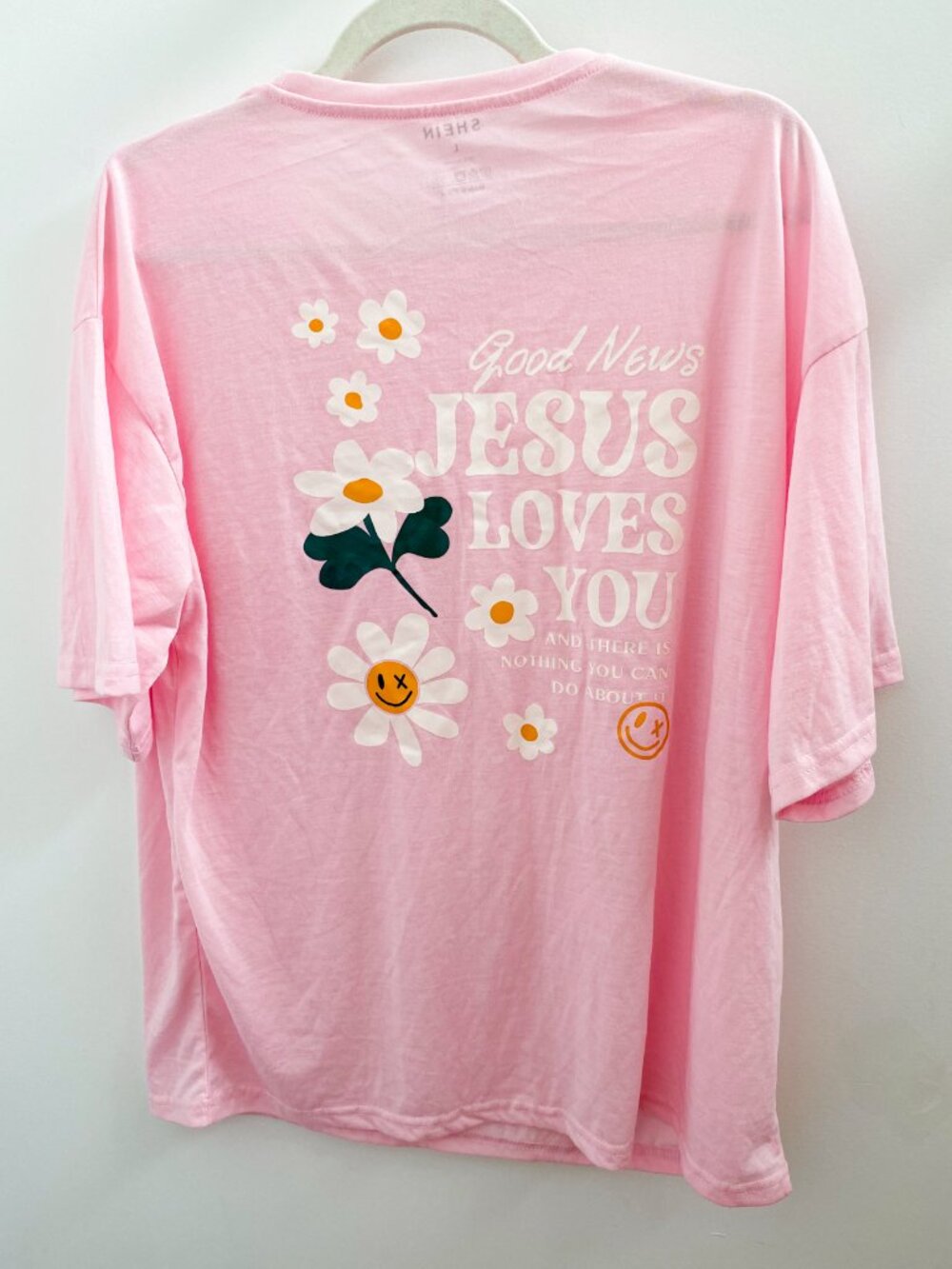Good News Jesus Loves You Graphic Tee - Size Large